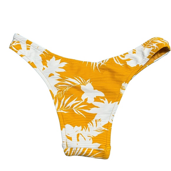 Seafolly Wild Tropics V High Cut Rio Bikini Bottom in Amber NEW Size US 8 - Picture 4 of 15